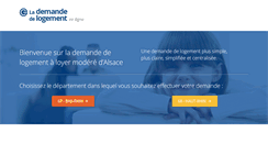Desktop Screenshot of demandedelogement-alsace.fr