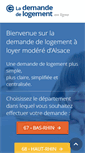 Mobile Screenshot of demandedelogement-alsace.fr