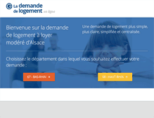 Tablet Screenshot of demandedelogement-alsace.fr